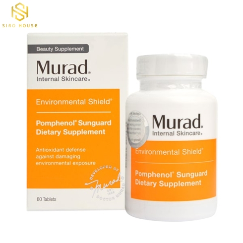 Viên uống chống nắng nội sinh MURAD Pomphenol Sunguard Dietary Supplement 60 viên 