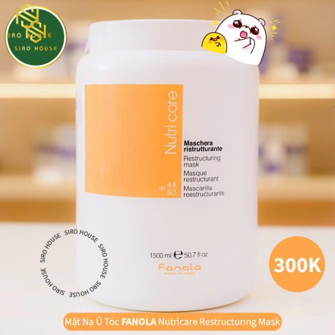 KEM Ủ TÓC FANOLA NUTRI CARE 1500ML