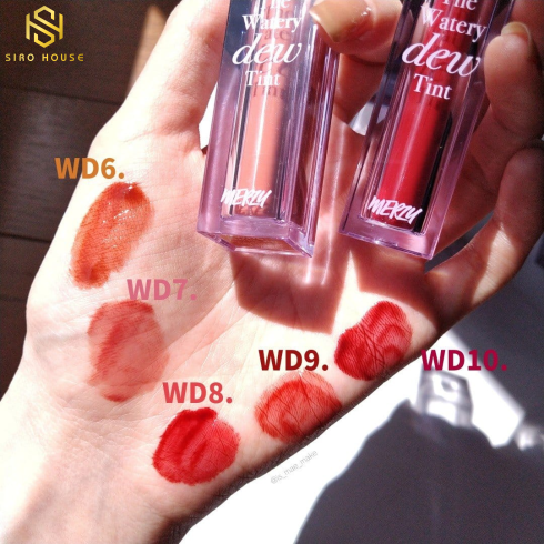 Son Tint Lì, Lâu Trôi Cho Đôi Môi Ẩm Mịn Merzy The Watery Dew Tint 4g