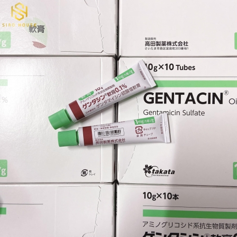 Kem Mụn Nhật Bản - Kem Sẹo Gentacin Nhật Bản,Kem giảm mụn sato Nhật Bản 1% tuýp 10g