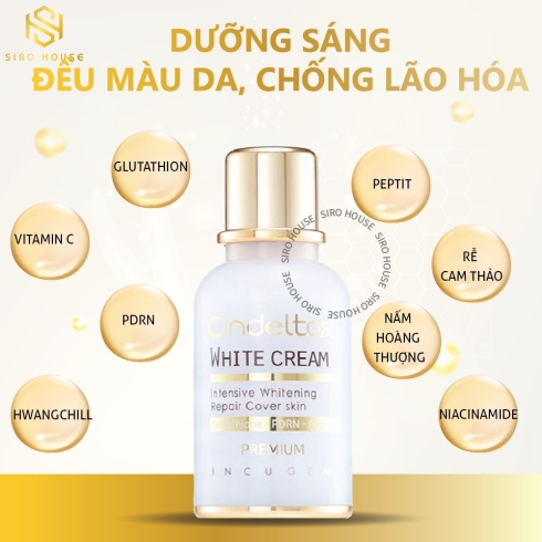 Kem Dưỡng Incug-En Cindel Tox Intensive Whitening & Cover 50Ml