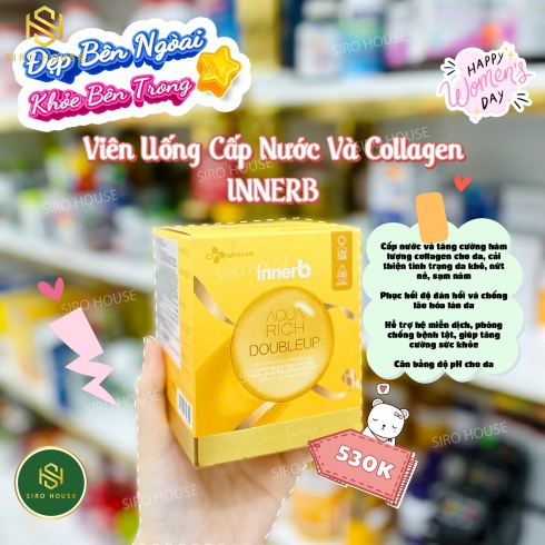 Viên uống cấp nước INNERB AQUA Rich DoubleUp 70v