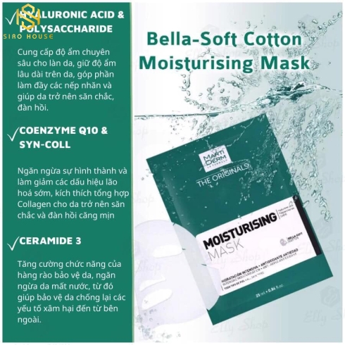 Mặt Nạ Dưỡng Ẩm MARTI DERM - The Originals Moisturising Mask 25ml