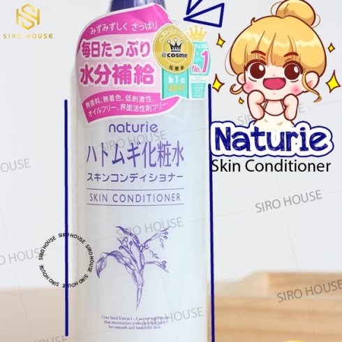 Nước Hoa Hồng Chiết Xuất Ý Dĩ Naturie Hatomugi Skin Conditioner 500ml