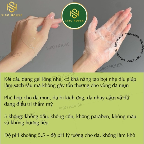 Sữa Rửa Mặt A-Derma Cho Da Dầu, Mụn, Nhạy Cảm 100ml Phys-AC Purifying Foaming Gel