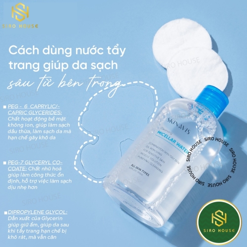 Tẩy trang Skinavis Micellar Water