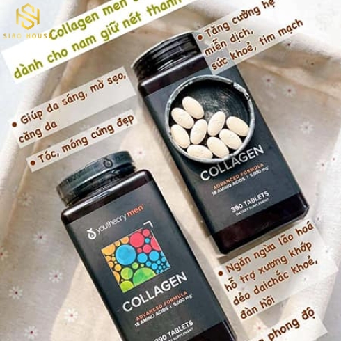 Viên uống collagen dành cho nam YOUTHEORY Men (390 viên)