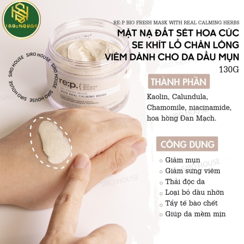 Mặt Nạ RE:P Bio Fresh Mask With Real Calming Herb
