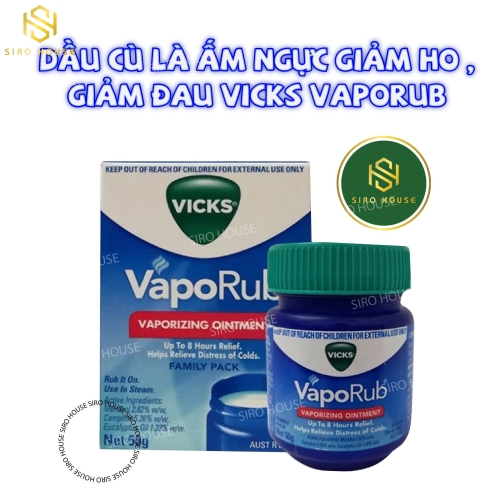 Dầu Bôi Ấm Ngực Giảm Ho VICKS VAPORUB 50g