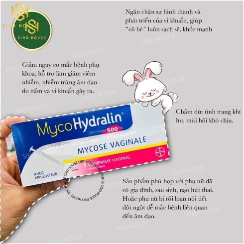 Viên đặt phụ khoa MYCOHYDRALIN