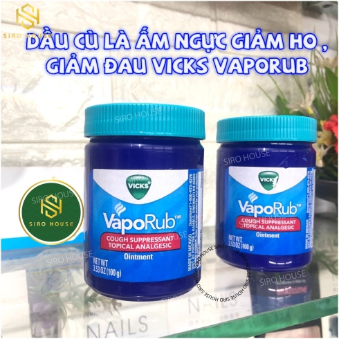 Dầu Bôi Ấm Ngực Giảm Ho VICKS VAPORUB 50g