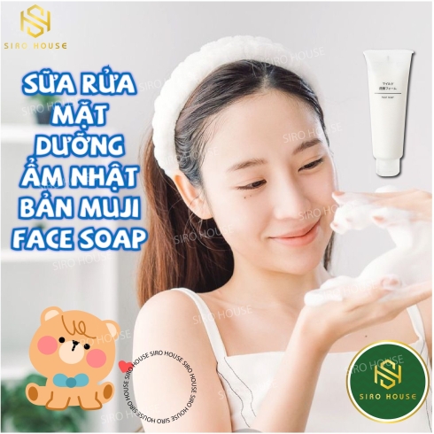 Sữa rửa mặt tẩy tế bào chết MUJI Face Soap scrub 200g