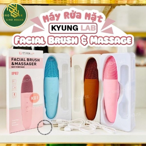 Máy Rửa Mặt KYUNGLAB Massage 5 Chế độ Kyung Lab Rung Siêu Âm 8000 lần/phút