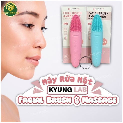 Máy Rửa Mặt KYUNGLAB Massage 5 Chế độ Kyung Lab Rung Siêu Âm 8000 lần/phút