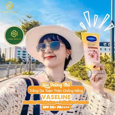 Sữa Dưỡng Thể Trắng Da VASELINE 50X SPF 50+ THÁI LAN 320ml ( Mẫu mới)