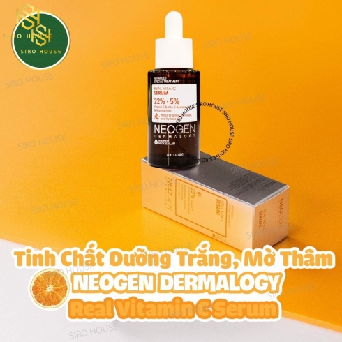 Tinh Chất Dưỡng Trắng, Mờ Thâm NEOGEN Real Vita C Serum 22% + 5% (Mẫu Mới )