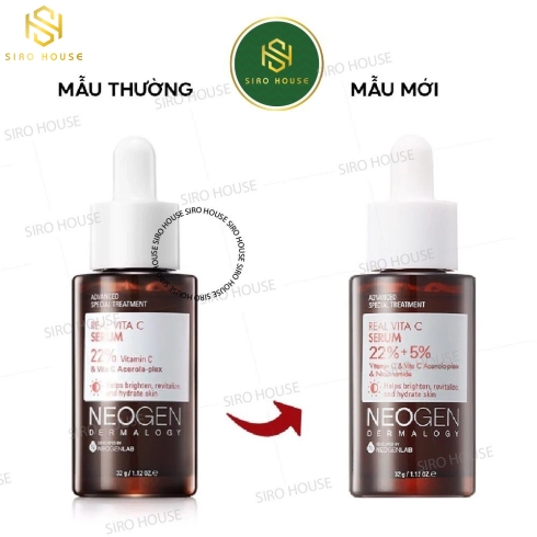 Tinh Chất Dưỡng Trắng, Mờ Thâm NEOGEN Real Vita C Serum 22% + 5% (Mẫu Mới )
