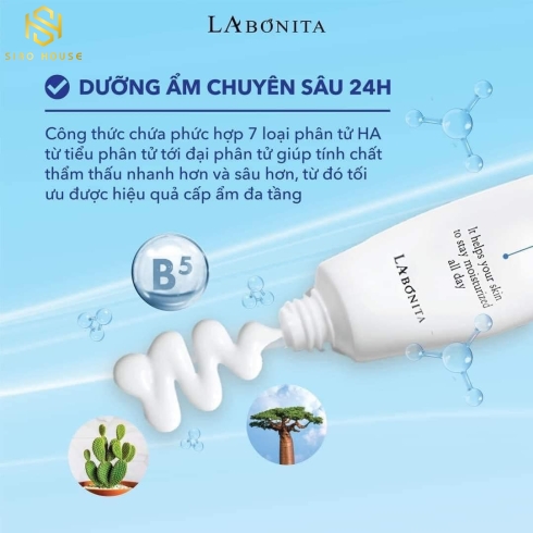 Kem Dưỡng Ẩm Sáng Da Và Phục Hồi Da La BONITA Vital Hyaluronic Acid Cream