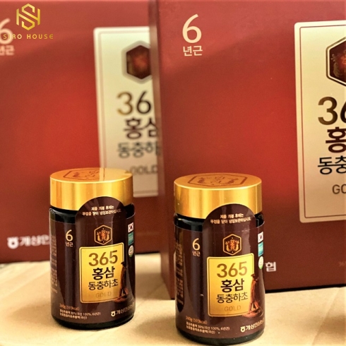 Cao hồng sâm đông trùng hạ thảo 365 Korean Red Ginseng & Cordyceps Gold (Hộp 2 lọ x 240g)