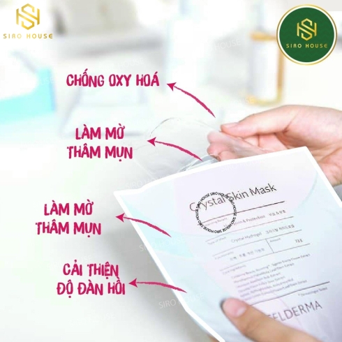 Mặt Nạ thạch Dưỡng Ẩm Chuyên Sâu CELDERMA Crystal Skin Mask