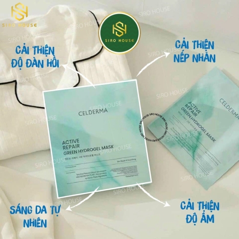 Mặt Nạ Thạch Tảo Xoắn CELDERMA  Active Repair Green Hydrogel Mask