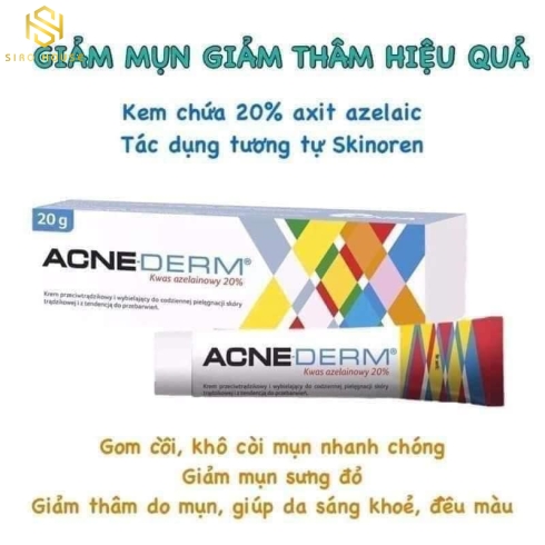 Kem Trị Mụn Mờ Thâm ACNE Derm Kwas Azelainowy 20% 20g