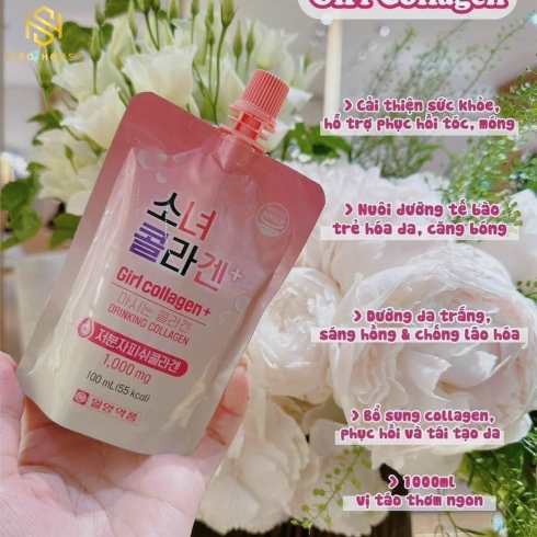 Collagen nước GIRL COLLAGEN ( Hộp hồng 10 gói)