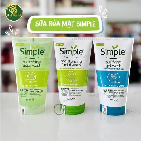 Sữa rửa Mặt SIMPLE 150mL