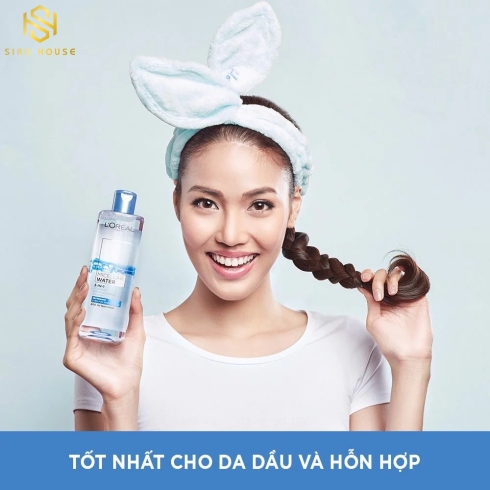 Nước tẩy trang LOREAL 3 in1 Micellar 400mL