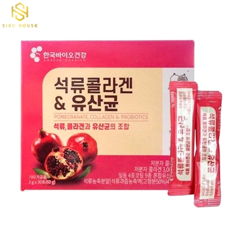Bột uống Collagen lựu đỏ KOREA BIO CELL