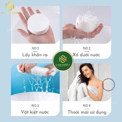 Khăn tắm nén du lịch Cotton SOFT BATH TOWEL (70cm x140cm)