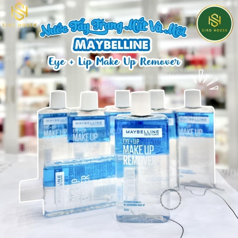 Nước tẩy trang mắt môi MAYBELLINE New York Eye & Lip Make Up Remover (150mL) MẪU MỚI