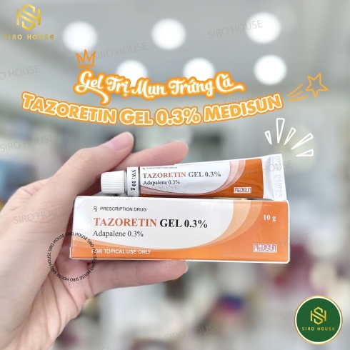 Kem trị mụn TEZARONE Gel 0.3% Medisun 10g