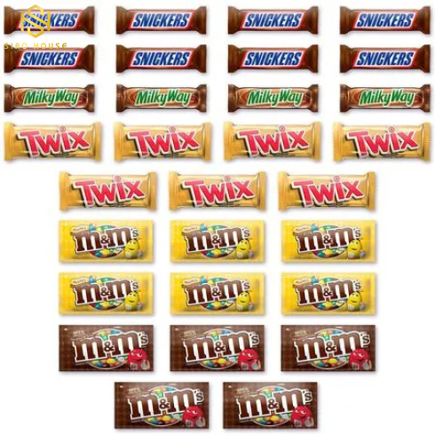 Socola tổng hợp 5 loại M&M Mars Chocolate Full Size Packs 30 gói 1521.3g Mỹ