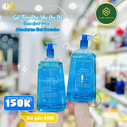 Gel tắm làm dịu và bảo vệ da khô, nhạy cảm BIODERMAL Atoderm Gel Douche (500ml)