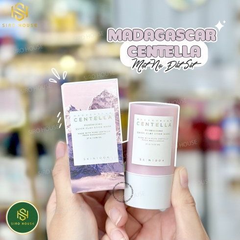 Mặt nạ đất sét dạng lăn SKIN1004 Madagascar Centella Poremizing Quick Clay Stick Mask 27g 