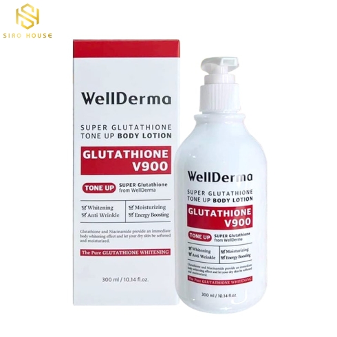 Dưỡng thể trắng da WELLERMA Super Glutathione V900 (300mL)