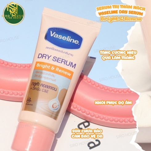 Serum dưỡng trắng vùng nách VASELINE Dry Serum White & Dry ( 50ml)