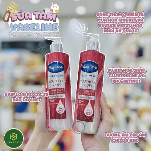 Sữa Tắm VASELINE Body Wash 10x 450mL