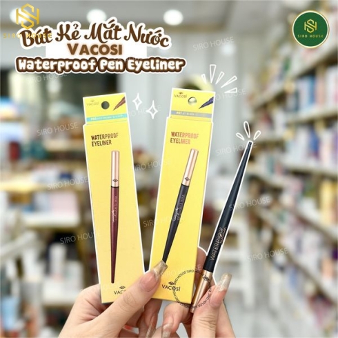 Bút kẻ mắt nước VACOSI Natural Studio Waterproof Eyeliner