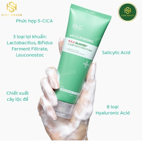 Sữa Rửa Mặt DR.G pH Cleansing R.E.D Blemish Clear Soothing Foam (150ml)