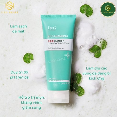 Sữa Rửa Mặt DR.G pH Cleansing R.E.D Blemish Clear Soothing Foam (150ml)