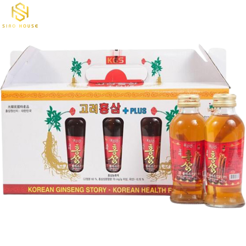 Nước Hồng Sâm Nguyên Củ KGS Hàn Quốc 120ml x 10 Hàn Quốc