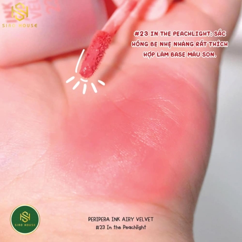 Son kem Peripera Ink Airy VELVET #23