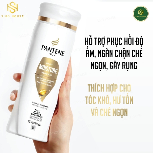 Dầu Gội Xả 2in1 PANTENE Sạch Sâu Chắc Khỏe 750ml Classic Clean 2in1 Shampoo & Conditioner