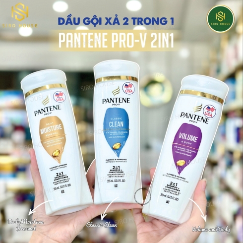 Dầu Gội Xả 2in1 PANTENE Sạch Sâu Chắc Khỏe 750ml Classic Clean 2in1 Shampoo & Conditioner