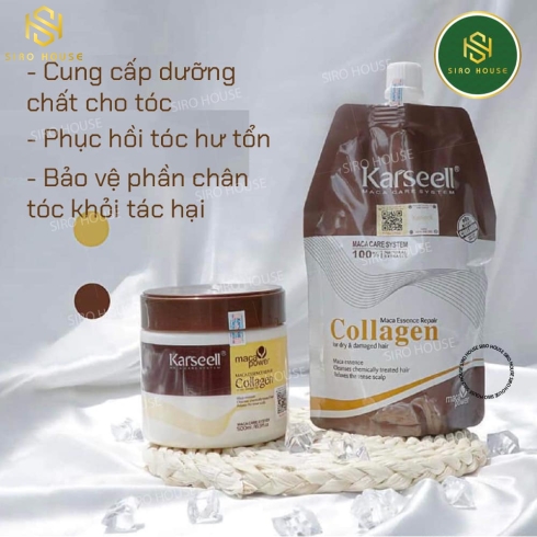 Hấp phục hồi Collagen KARSEELL Maca 500ml (Hũ)