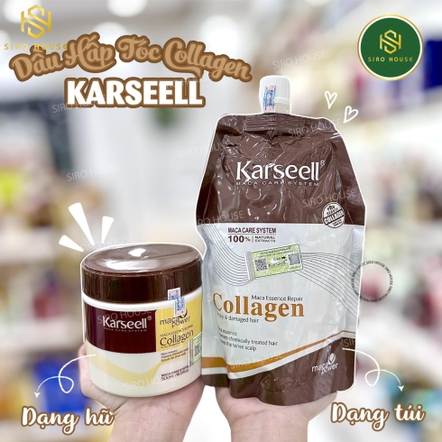 Dầu hấp tóc Collagen Karseell Maca 500ml ( Túi)