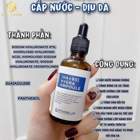 Tinh chất cấp ẩm phục hồi Serum HA + B5 Hydra KYUNGLAB
