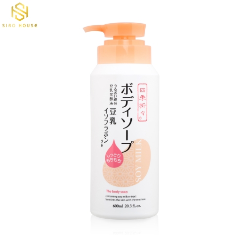 Sữa tắm đậu nành SHIKIORIORI Soy Milk The Body Soap 600mL 